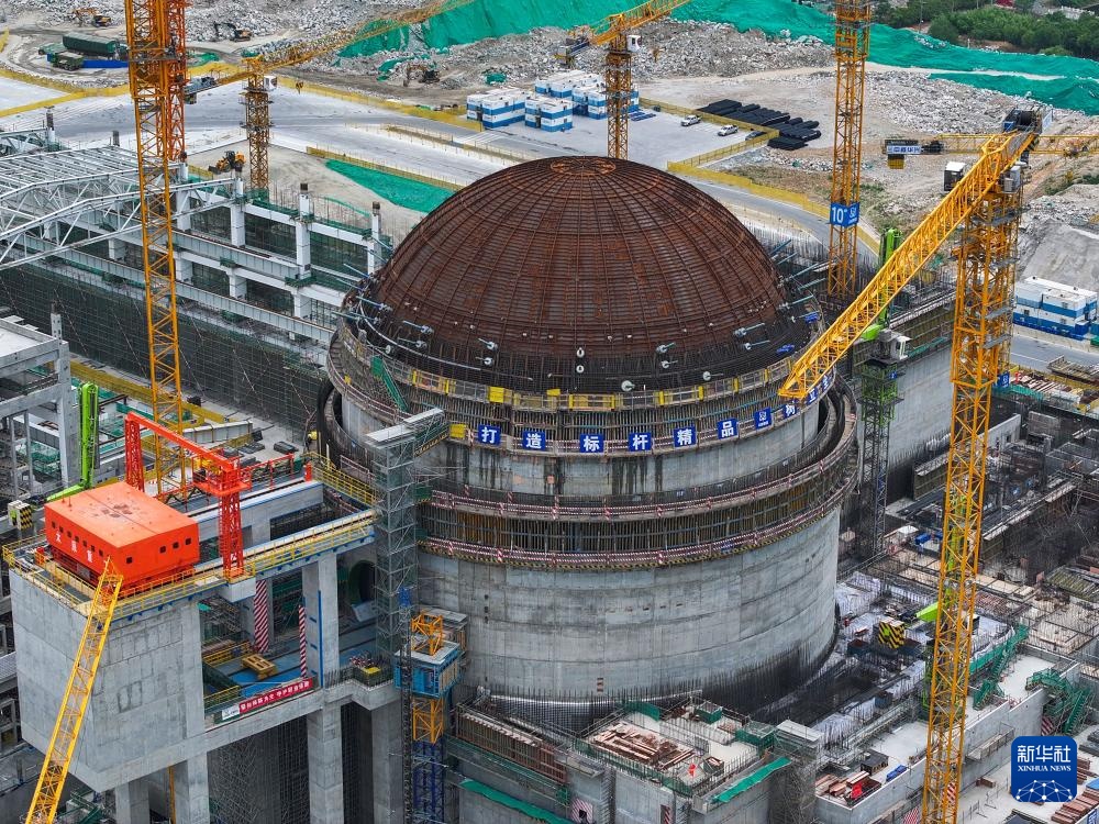 田灣核電基地7、8號機組工程建設穩步推進，助力能源結構優化